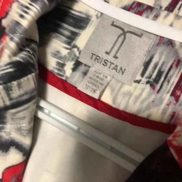 💚 Tristan Floral  Short Sleeve Blazer Red, white, Black - XS - Picture 2 of 3